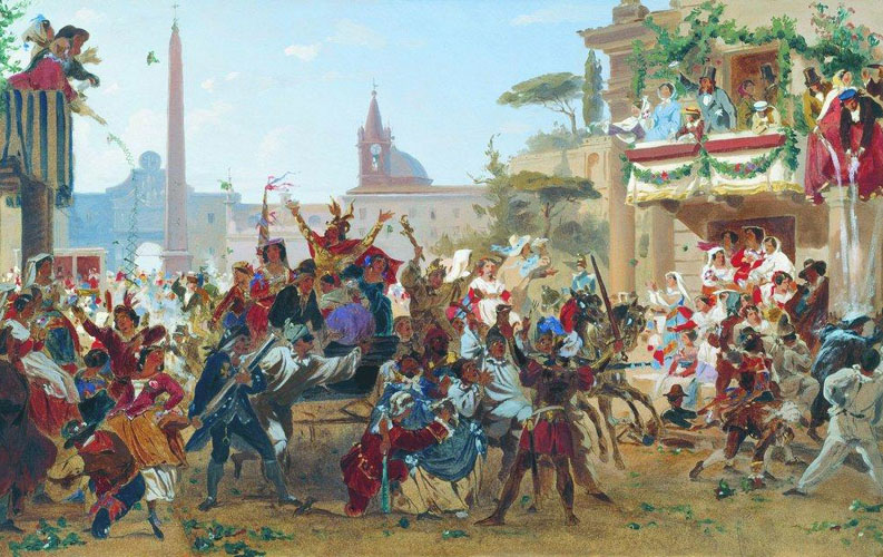 Fyodor Bronnikov, Carnaval à Rome